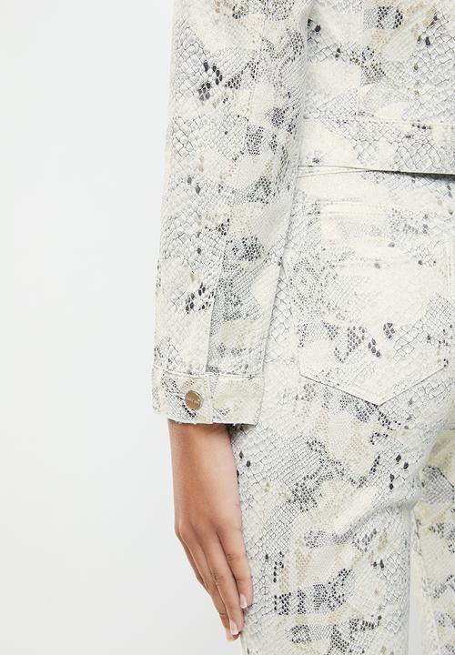 SISSY BOY - So lit jacket snake skin - white