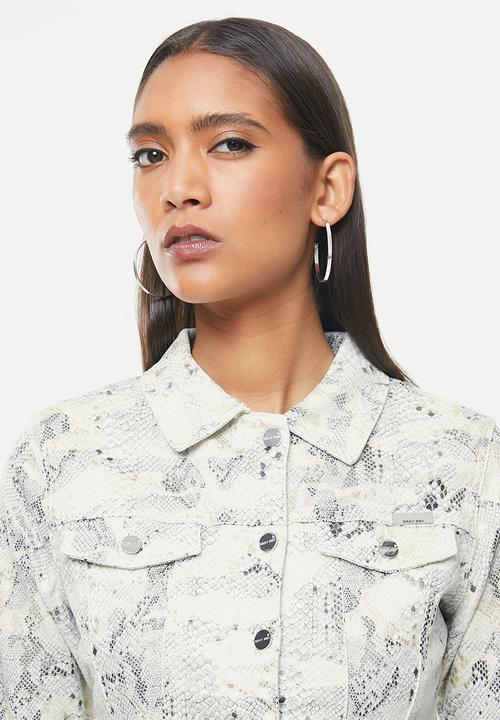 SISSY BOY - So lit jacket snake skin - white