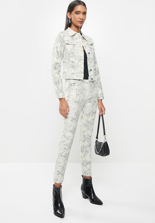 SISSY BOY - So lit jacket snake skin - white