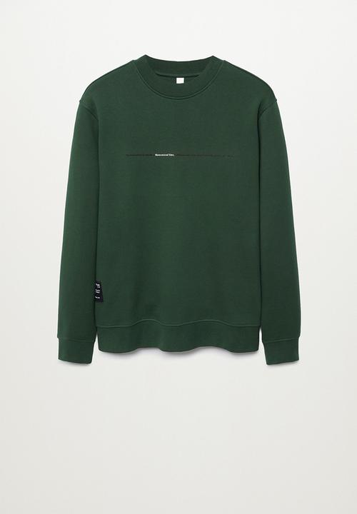 MANGO - Sweatshirt horizon - dark green
