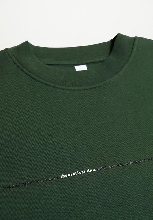 MANGO - Sweatshirt horizon - dark green