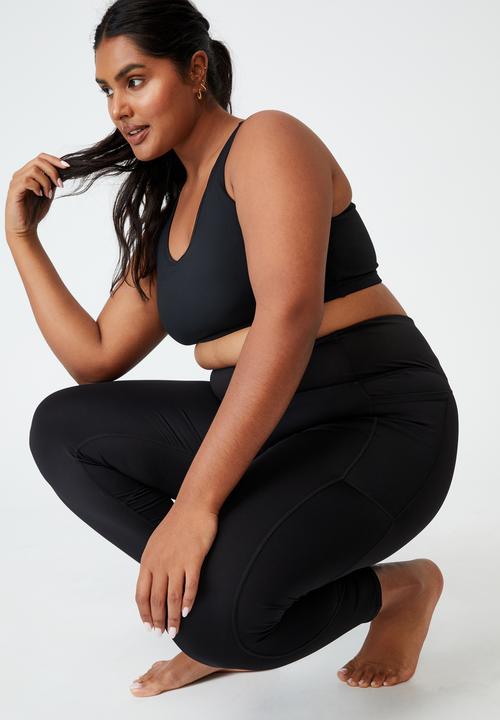 Cotton On - Curve lifestyle pocket 7/8 tight - black