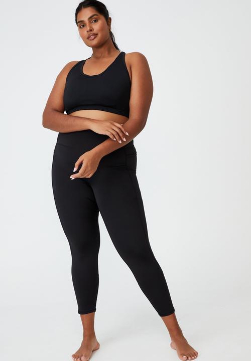 Cotton On - Curve lifestyle pocket 7/8 tight - black
