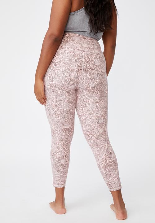 Cotton On - Curve lifestyle pocket 7/8 tight - micro texture dusty rose