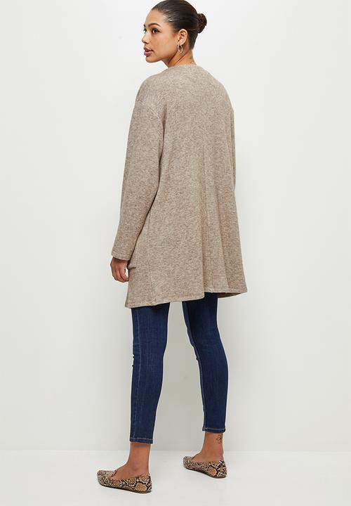 edit - Warm handle pocket detail shacket - mocha