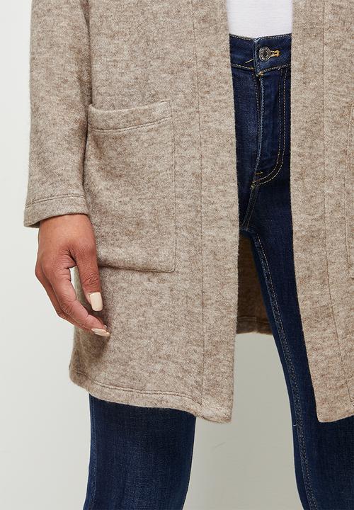 edit - Warm handle pocket detail shacket - mocha