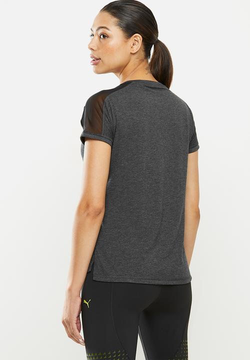 PUMA - Train logo boyfriend tee - dark grey 