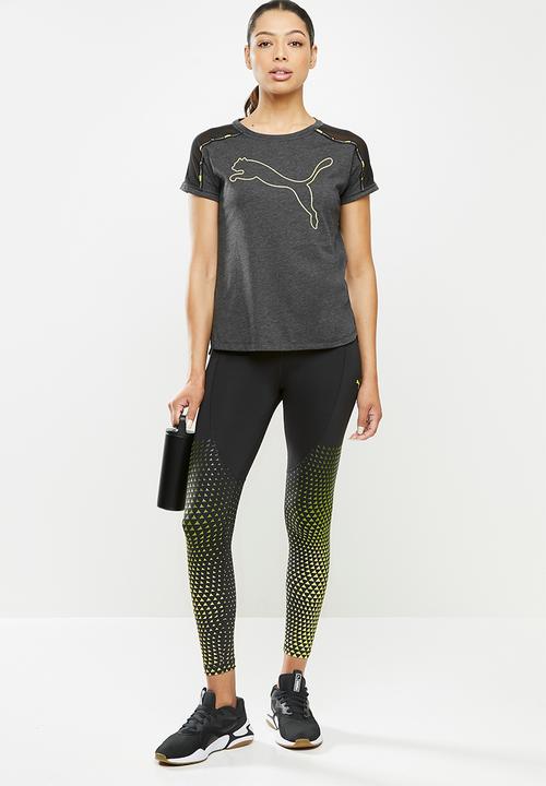 PUMA - Train logo boyfriend tee - dark grey 