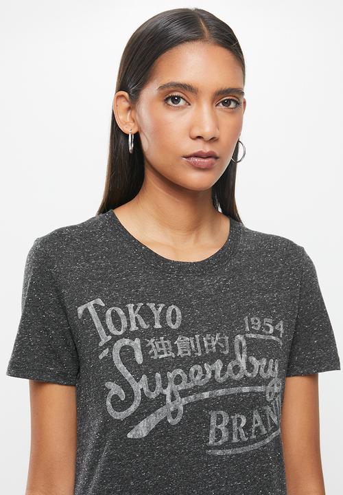 Superdry. - Rw classic tee - charcoal 