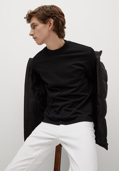 MANGO - T-shirt javi - black