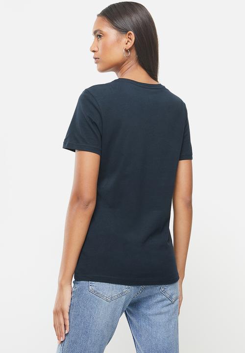 Superdry. - Vl infill tee - navy