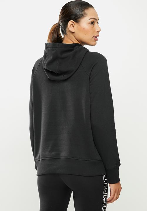Under Armour - Rival fleece logo hoodie - black