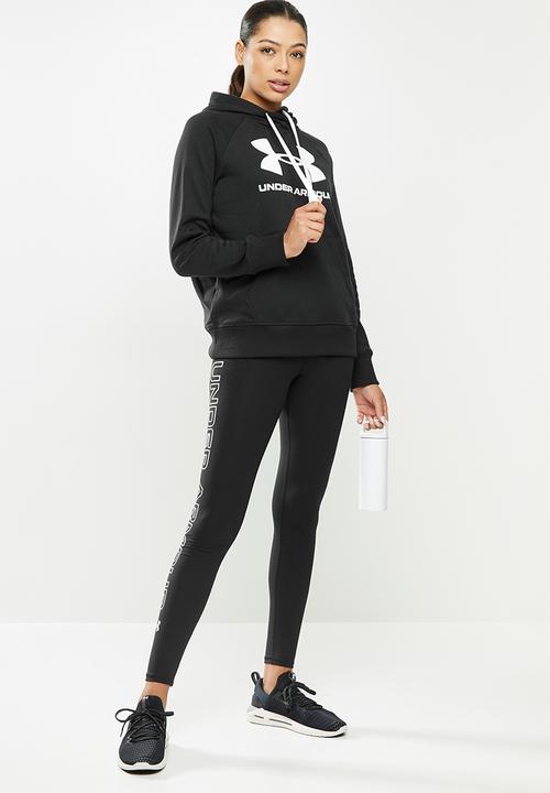Under Armour - Rival fleece logo hoodie - black