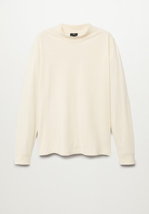 MANGO - T-shirt javi - white natural