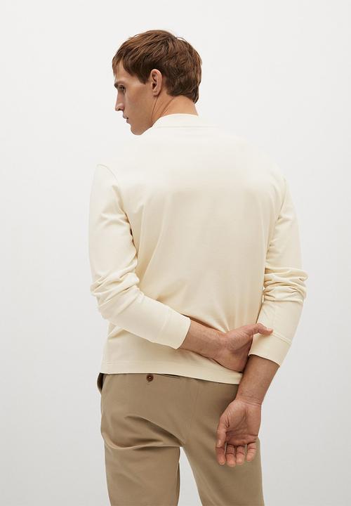 MANGO - T-shirt javi - white natural