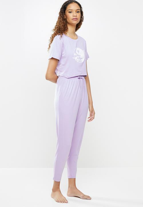 Blake - Short sleeve sleep set - lilac 