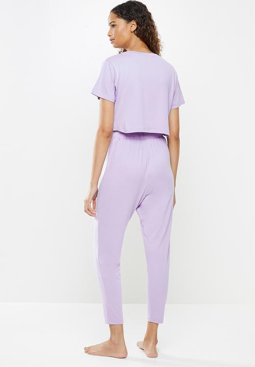 Blake - Short sleeve sleep set - lilac 