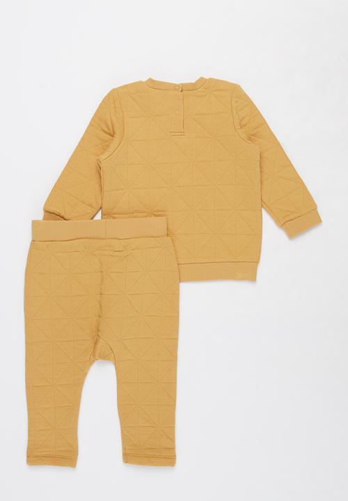 Cotton On - Greer & emerson quilted tracksuit - vintage honey