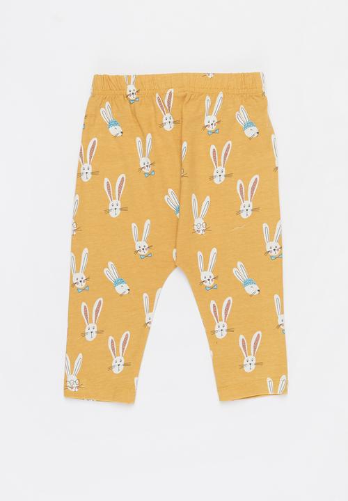 Cotton On - 2 pack leggings - vintage honey & petty blue