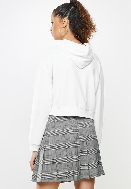 Blake - Cropped hoodie - white