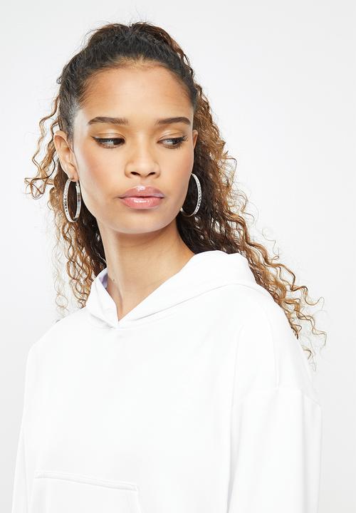 Blake - Cropped hoodie - white