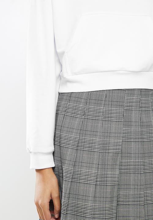 Blake - Cropped hoodie - white