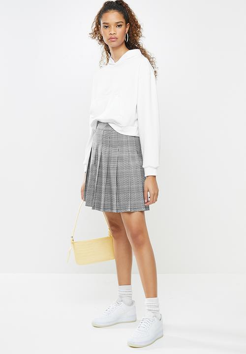 Blake - Cropped hoodie - white