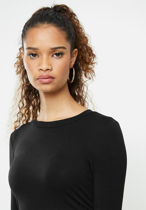 Blake - Ruched bodycon dress - black