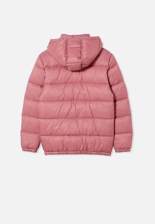 Free by Cotton On - Charlie puffer - very berry