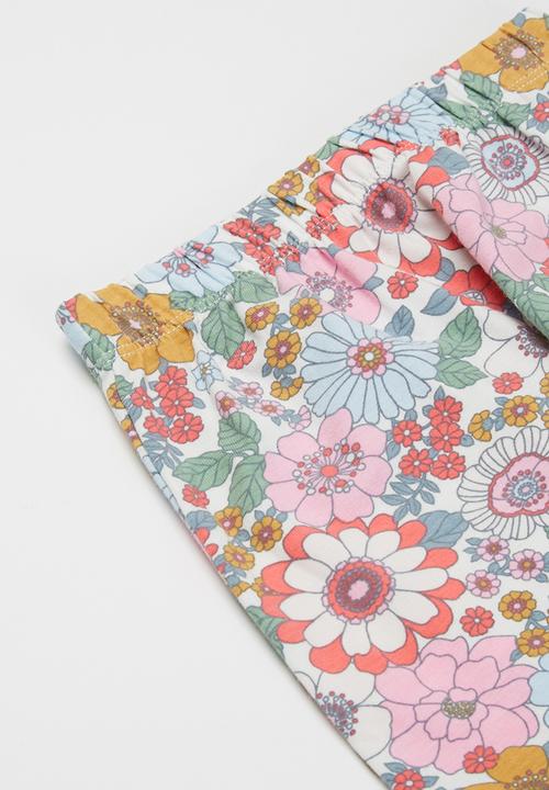 Cotton On - The legging - vanilla/cali pink retro floral