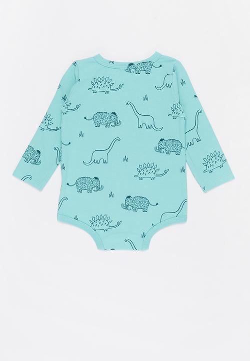 Cotton On - The long sleeve bubbysuit - blue ice