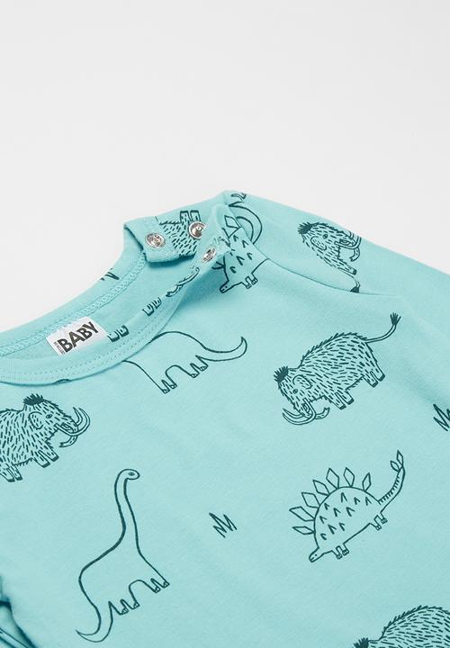 Cotton On - The long sleeve bubbysuit - blue ice