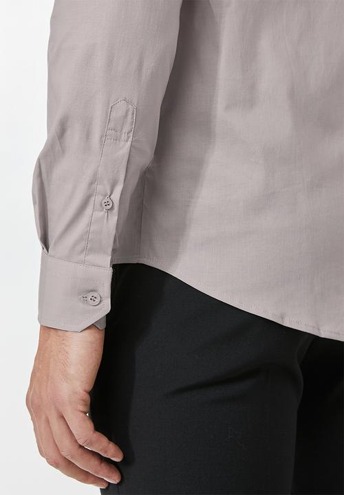 Superbalist - Jos slim fit long sleeve shirt - grey