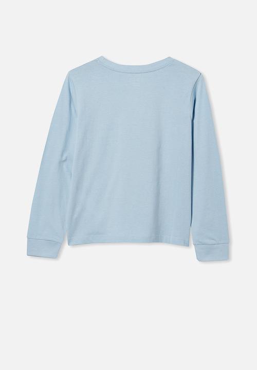 Free by Cotton On - Girls classic long sleeve tee - blue