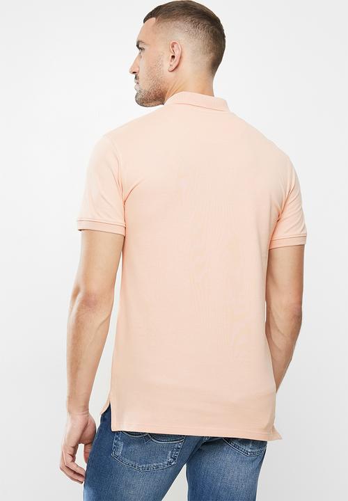POLO - Carter custom fit short sleeve golfer - light pink