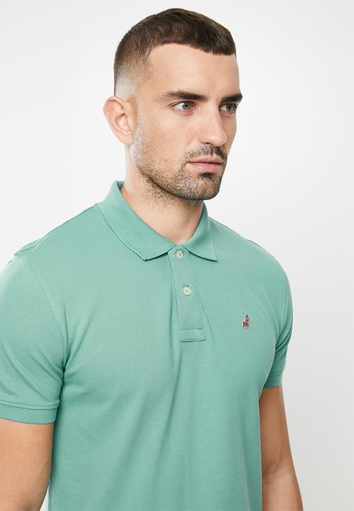 POLO - Carter custom fit short sleeve golfer - light green 