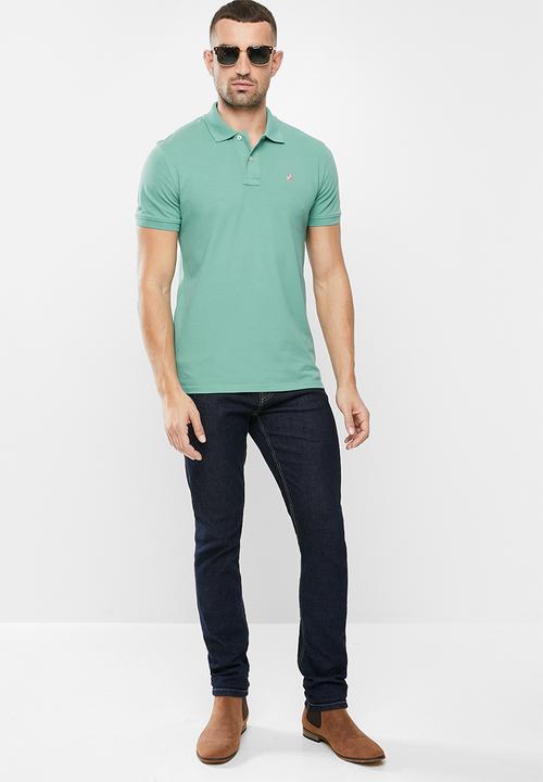 POLO - Carter custom fit short sleeve golfer - light green 
