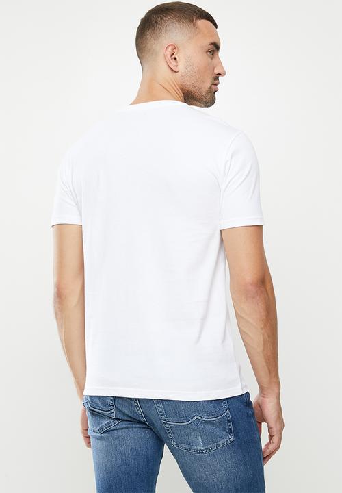 POLO - Cory crest crew neck short sleeve tee - white
