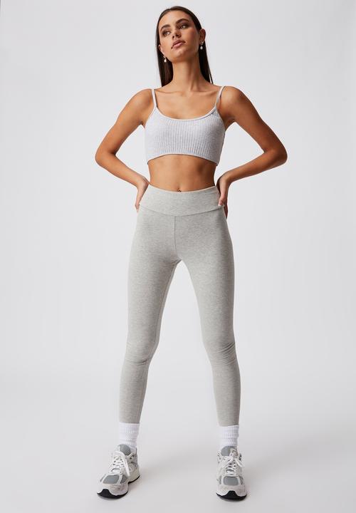 Cotton On - High waisted legging - grey 