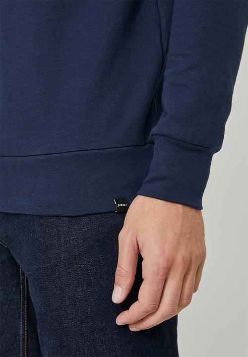 Superbalist - Brewer crew neck sweat - navy