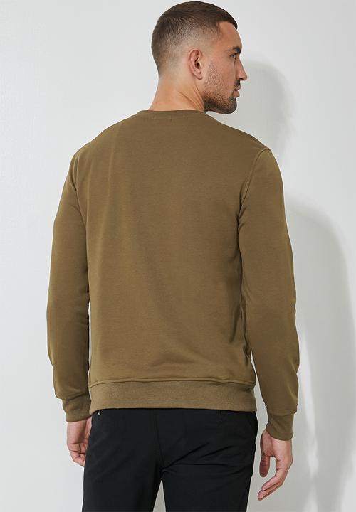Superbalist - Brewer crew neck sweater - mocca