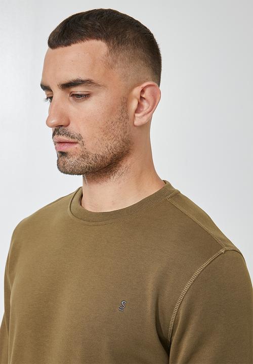 Superbalist - Brewer crew neck sweater - mocca