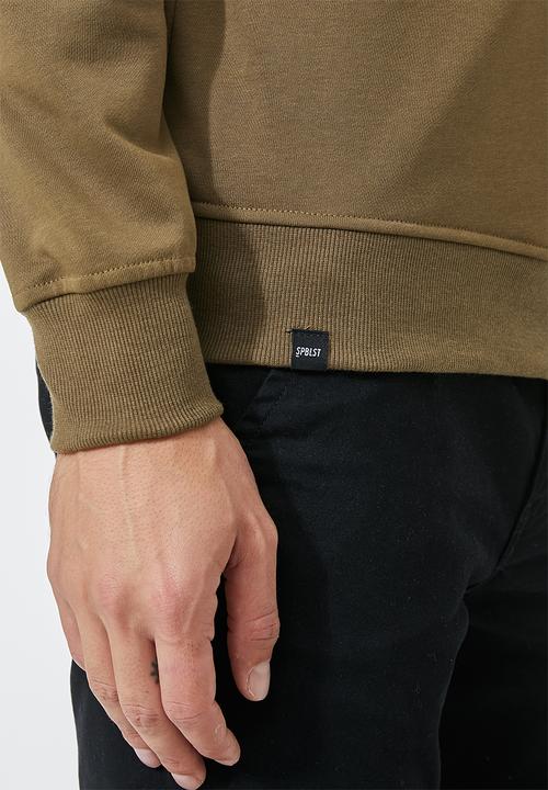 Superbalist - Brewer crew neck sweater - mocca
