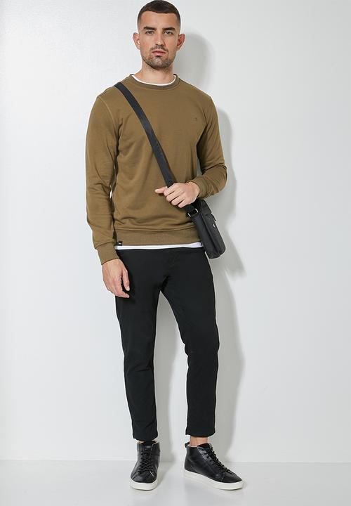 Superbalist - Brewer crew neck sweater - mocca