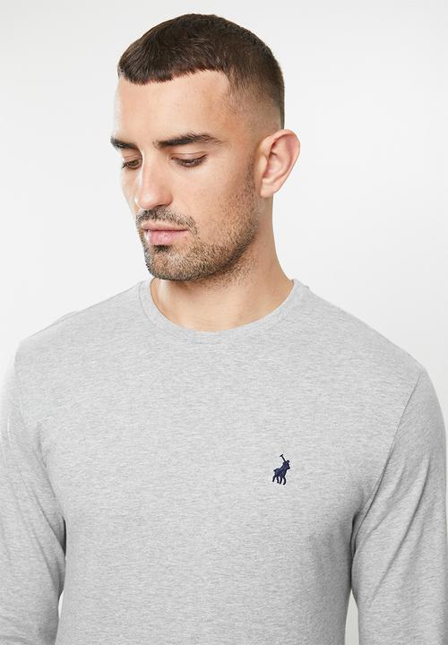 POLO - Paul long sleeve crew neck tee - grey 
