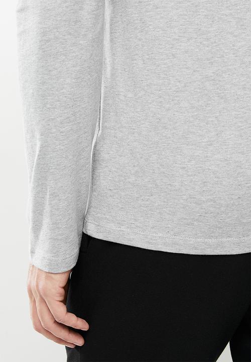 POLO - Paul long sleeve crew neck tee - grey 