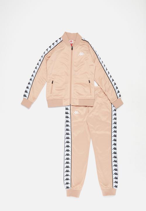 KAPPA - Banda slim fit wrasto pants - pink & white