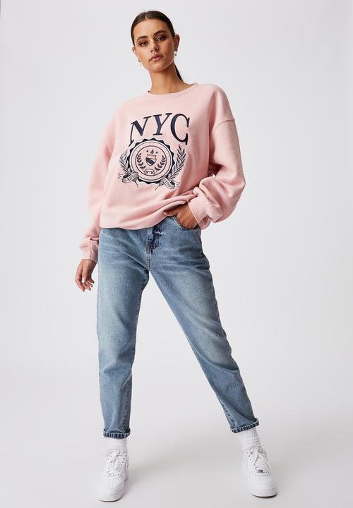 Factorie - Ripped mom jeans - vintage blue
