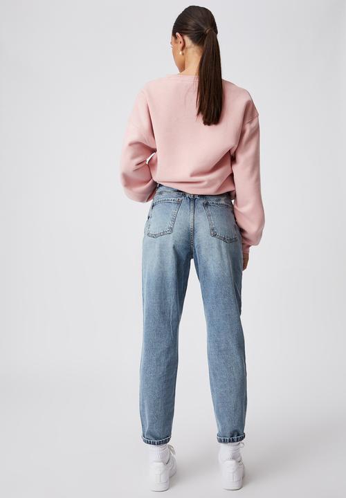 Factorie - Ripped mom jeans - vintage blue