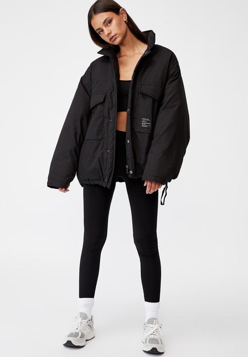 Factorie - Oversized padded jacket - black